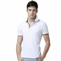 Camisa polo lisa branca