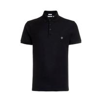 Camisa polo lisa preto - dudalina gg