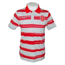 Camisa Polo Listrada do Internacional Plus Size IN09004V Camisa Polo Listrada do Internacional Plus Size IN09004V