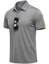 Camisa polo MAGCOMSEN Dry Fit de manga curta para homens Camisa polo MAGCOMSEN Dry Fit de manga curta para homens