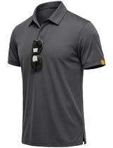 Camisa polo MAGCOMSEN Dry Fit de manga curta para homens Camisa polo MAGCOMSEN Dry Fit de manga curta para homens