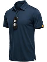 Camisa polo MAGCOMSEN para homens, manga curta, modelagem seca, polos de golfe