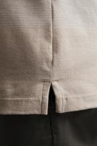 Camisa Polo Malha Slim Fit - Azul Céu / Marrom Craft Camisa Polo Malha Slim Fit - Azul Céu / Marrom Craft