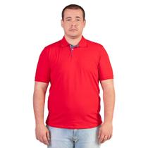 Camisa Polo Manga Curta Masculina 007001001 Slim Ogochi Vermelha Camisa Polo Manga Curta Masculina 007001001 Slim Ogochi Vermelha
