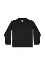 Camisa Polo Manga Longa Básica para Menino Quimby