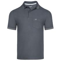 Camisa Polo Masc Básica Meia Malha C Bolso Vilejack VMGP0110