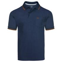 Camisa Polo Masc Básica Meia Malha C Bolso Vilejack VMGP0110