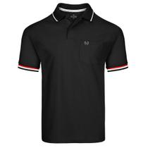 Camisa Polo Masc Básica Meia Malha C Bolso Vilejack VMGP0116