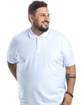 Camisa Polo Masc. Classic Plus Size SVK - Branco