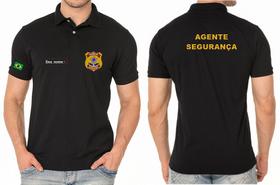 Camisa Polo Masculina AGENTE SEGURANÇA Bordado - Tecido de Malha Piquet Camisa Polo Masculina AGENTE SEGURANÇA Bordado - Tecido de Malha Piquet