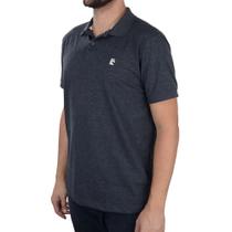 Camisa Polo Masculina Applicato Mescla Preto - BAS002 Camisa Polo Masculina Applicato Mescla Preto - BAS002