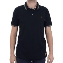 Camisa Polo Masculina Applicato Preta - APT3525 Camisa Polo Masculina Applicato Preta - APT3525
