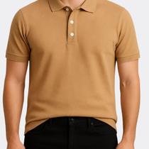 Camisa Polo Masculina Básica Elegante com Botões Estilo Casual e Conforto Todo Dia!