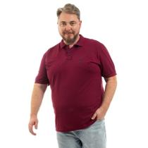 Camisa Polo Masculina Básica Plus Size Algodão Confortável