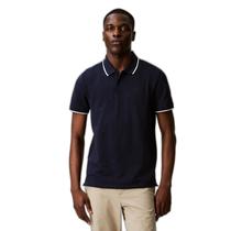 Camisa polo masculina Calvin Klein Stretch Pique Solid Tipping