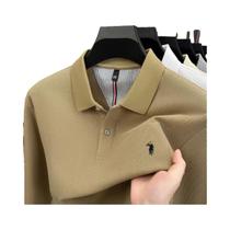 Camisa POLO Masculina De Algodão Para Outono E Inverno, Manga Longa, Moda Esportiva, Bordada, Casual