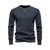 Camisa Polo Masculina De Algodão Pesado Com Manga Raglan, Gola Henley, Cor Sólida, Casual Para