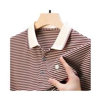 Camisa Polo Masculina De Algodão Respirável Com Manga Curta, T-Shirt Macia Com Diamantes Camisa Polo Masculina De Algodão Respirável Com Manga Curta, T-Shirt Macia Com Diamantes