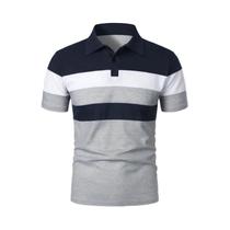 Camisa Polo Masculina de Luxo - Manga Curta, Gola Virada, Verão Camisa Polo Masculina de Luxo - Manga Curta, Gola Virada, Verão