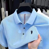 Camisa Polo Masculina De Verão 100% Algodão Manga Curta Paul Original Bordado De Pônei Camiseta Camisa Polo Masculina De Verão 100% Algodão Manga Curta Paul Original Bordado De Pônei Camiseta