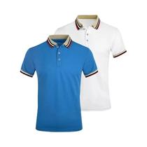 Camisa Polo Masculina De Verão 2PCS Respirável Casual Para Escritório Listrada De Manga Curta Top Camisa Polo Masculina De Verão 2PCS Respirável Casual Para Escritório Listrada De Manga Curta Top
