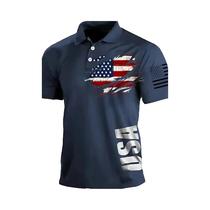 Camisa Polo Masculina De Verão Casual E Fashionável, Macia E Respirável, Com Estampa De Letras Em 3D