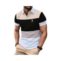 Camisa Polo Masculina De Verão Com Manga Curta, Casual, Com Estampa De Logo, Camisa De Golfe