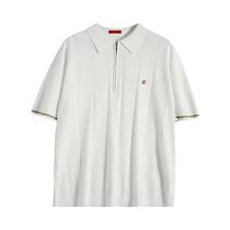 Camisa Polo Masculina De Verão Em Malha Canelada Respirável E Texturizada De Qualidade 2024