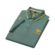 Camisa Polo Masculina De Verão Leve E Respirável Com Bordado, Camiseta Casual Com Gola
