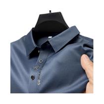 Camisa Polo Masculina De Verão Respirável E Suave Como Gelo, Manga Curta, Casual, Marca De Moda, Camisa Polo Masculina De Verão Respirável E Suave Como Gelo, Manga Curta, Casual, Marca De Moda,