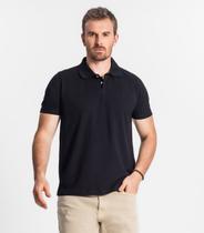 Camisa Polo Masculina Diametro Preto