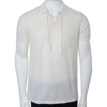 Camisa Polo Masculina Eleven Natural - P022216 Camisa Polo Masculina Eleven Natural - P022216