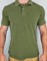 Camisa Polo Masculina Estonada Piquet 100% Algodão Oliva - Alta Qualidade e Conforto Camisa Polo Masculina Estonada Piquet 100% Algodão Oliva - Alta Qualidade e Conforto