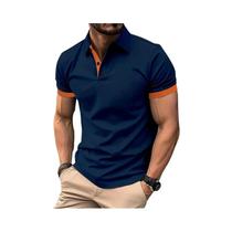 Camisa Polo Masculina Grande De Verão De Manga Curta Respirável Camiseta De Negócios Leve