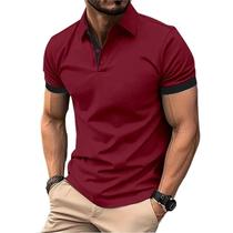 Camisa Polo Masculina Grande De Verão De Manga Curta Respirável Camiseta De Negócios Leve