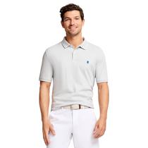 Camisa polo masculina IZOD Harbor Mist de manga curta pequena Camisa polo masculina IZOD Harbor Mist de manga curta pequena
