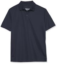Camisa polo masculina IZOD Performance de manga curta azul marinho Camisa polo masculina IZOD Performance de manga curta azul marinho