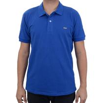 Camisa Polo Masculina King&Joe Plus Size Slim Azul - PO21001 Camisa Polo Masculina King&Joe Plus Size Slim Azul - PO21001