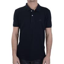 Camisa Polo Masculina King&Joe Slim Piquet Preta - PO22005