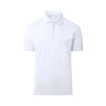 Camisa Polo Masculina Leve De Manga Curta Com Zíper, Casual, Cor Sólida, Gola Lapela, Camiseta De Camisa Polo Masculina Leve De Manga Curta Com Zíper, Casual, Cor Sólida, Gola Lapela, Camiseta De