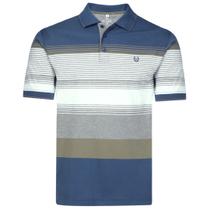 Camisa Polo Masculina listrada Sem Bolso Vilejack VMGP0310