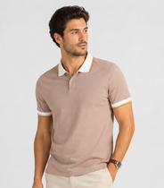 Camisa Polo Masculina Manga Curta Select Marrom