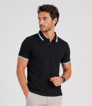 Camisa Polo Masculina Manga Curta Select Preto