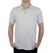 Camisa Polo Masculina Ogochi Concept Slim Cinza Mescla - 007