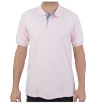 Camisa Polo Masculina Ogochi Essencial Slim Rosa - 00700 Camisa Polo Masculina Ogochi Essencial Slim Rosa - 00700
