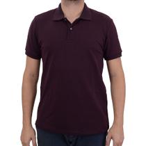 Camisa Polo Masculina Ogochi MC Slim Piquet Bordô - 00749403