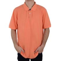 Camisa Polo Masculina Ogochi Piquet Plus Size Laranja - 0019 Camisa Polo Masculina Ogochi Piquet Plus Size Laranja - 0019