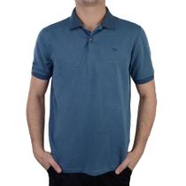 Camisa Polo Masculina Ogochi Piquet Slim Azul - 0074940