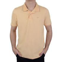 Camisa Polo Masculina Ogochi Slim Piquet Amarelo - 0074