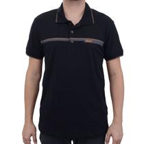 Camisa Polo Masculina Olho Fatal Piquet Preta - 9501401086